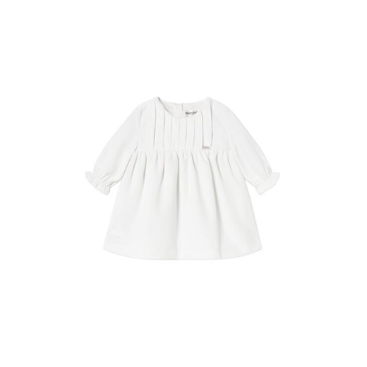 Mayoral Sukienka elegancka 2819 Écru Regular Fit ze sklepu MODIVO w kategorii Sukienki dziewczęce - zdjęcie 185592710