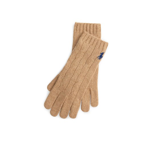 Polo Ralph Lauren Rękawiczki 455981440003 Brązowy ze sklepu MODIVO w kategorii Rękawiczki damskie - zdjęcie 185592713