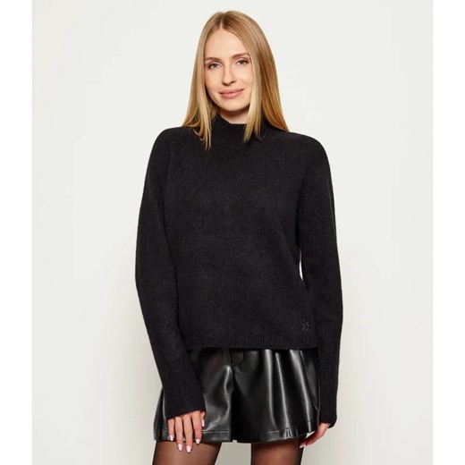 HUGO Wełniany półgolf Surpio | Relaxed fit ze sklepu Gomez Fashion Store w kategorii Swetry damskie - zdjęcie 185594240