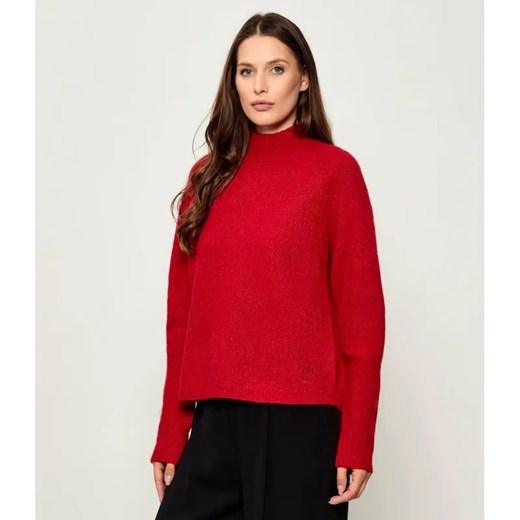 HUGO Wełniany półgolf Surpio | Relaxed fit ze sklepu Gomez Fashion Store w kategorii Swetry damskie - zdjęcie 185594243
