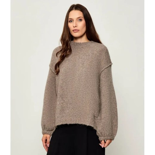 HUGO Wełniany sweter Sagarro | Oversize fit ze sklepu Gomez Fashion Store w kategorii Swetry damskie - zdjęcie 185594244