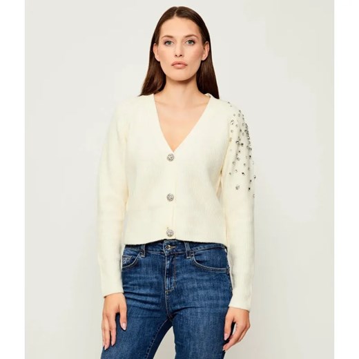 Liu Jo Kardigan | Cropped Fit | z dodatkiem wełny ze sklepu Gomez Fashion Store w kategorii Swetry damskie - zdjęcie 185594260