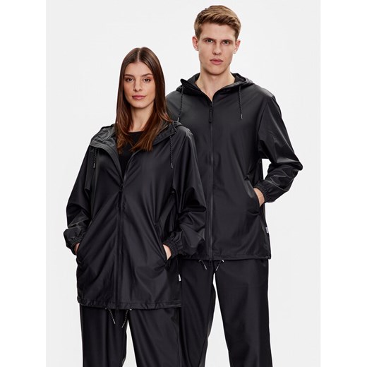 Rains Kurtka przeciwdeszczowa 18370 Czarny Regular Fit ze sklepu MODIVO w kategorii Kurtki damskie - zdjęcie 185596861