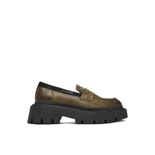 G-Star Raw Loafersy CEO-WI34-JOSIA-04 Zielony ze sklepu MODIVO w kategorii Lordsy damskie - zdjęcie 185596931