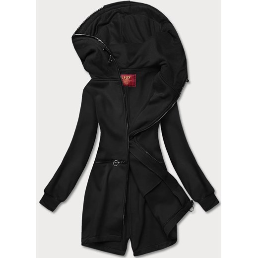 Taliowana bluza damska czarna (AMG-17) ze sklepu goodlookin.pl w kategorii Bluzy damskie - zdjęcie 185597413