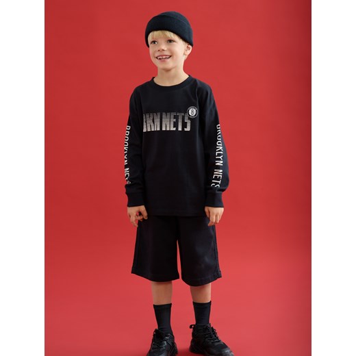 Reserved - Longsleeve Brooklyn Nets NBA - czarny ze sklepu Reserved w kategorii T-shirty chłopięce - zdjęcie 185597582