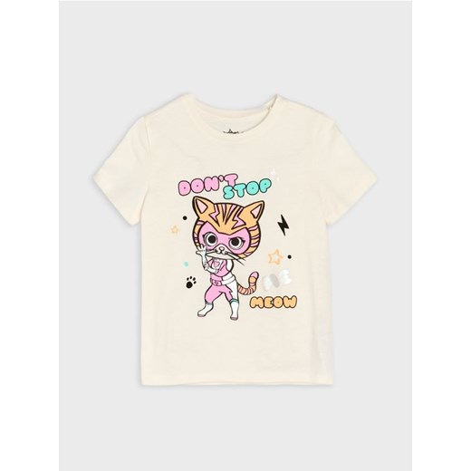 Sinsay - Koszulka Disney Junior Super Kitties - kremowy ze sklepu Sinsay w kategorii Bluzki dziewczęce - zdjęcie 185598341