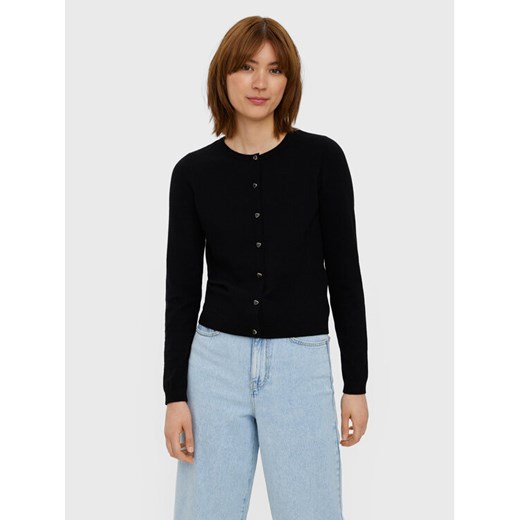 Vero Moda Kardigan Karis 10268702 Czarny Regular Fit ze sklepu MODIVO w kategorii Swetry damskie - zdjęcie 185598900