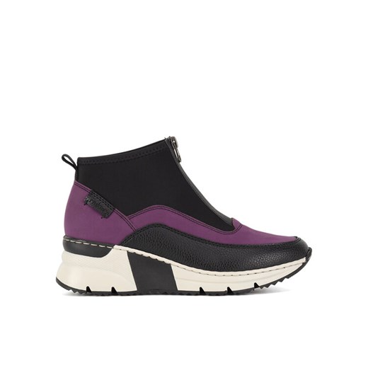Rieker Sneakersy N6352-30 Czarny ze sklepu MODIVO w kategorii Półbuty damskie - zdjęcie 185598924