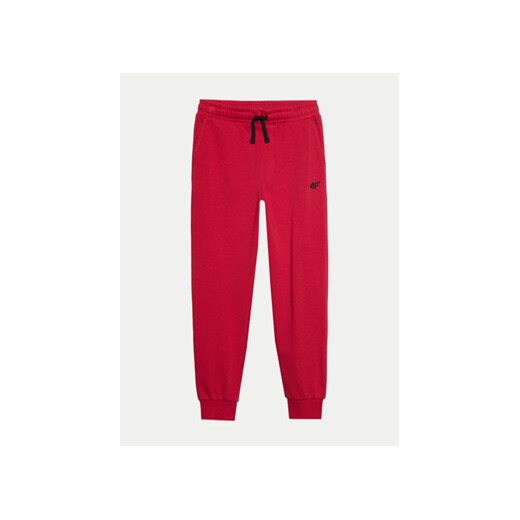 4F Spodnie dresowe 4FJWSS24TTROM591 Czerwony Regular Fit 152 MODIVO