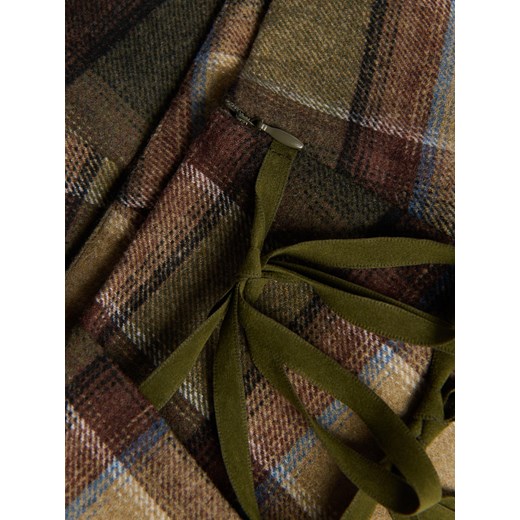 Reserved - Spódnica mini z dodatkiem wełny - wielobarwny Reserved XL Reserved