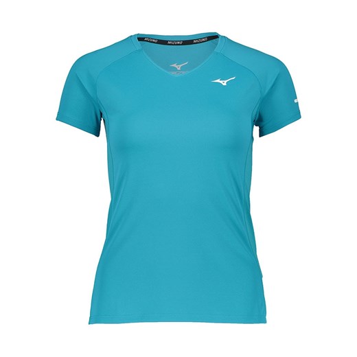 Mizuno Koszulka funkcyjna &quot;Alpha Sun Protect&quot; w kolorze turkusowym ze sklepu Limango Polska w kategorii Bluzki damskie - zdjęcie 185600692