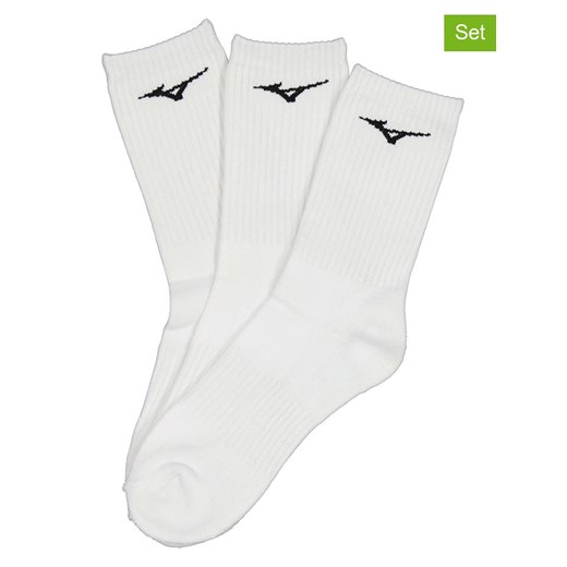 Mizuno Skarpety sportowe (3 pary) w kolorze białym ze sklepu Limango Polska w kategorii Skarpetki męskie - zdjęcie 185600794