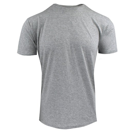Męski T-Shirt Jednokolorowy - Brave Soul - Popielata TSBRSSS25fresherLTGREY ze sklepu JegoSzafa.pl w kategorii T-shirty męskie - zdjęcie 185601672