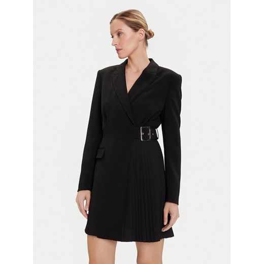 KARL LAGERFELD Sukienka koktajlowa A4W13023 Czarny Slim Fit ze sklepu MODIVO w kategorii Sukienki - zdjęcie 185602943