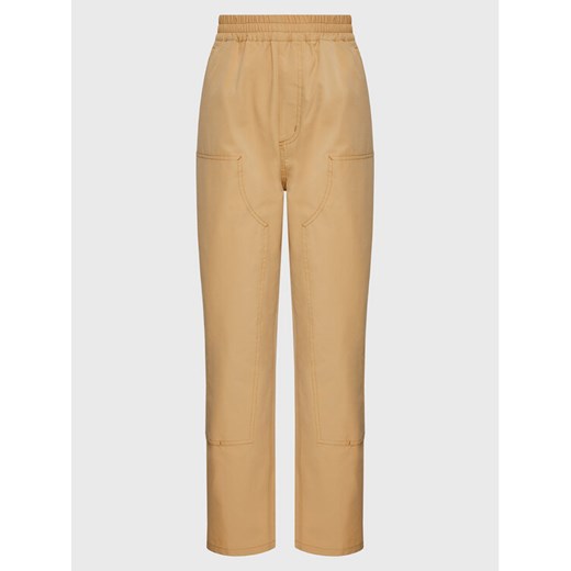 Carhartt WIP Spodnie materiałowe Unisex Montana I030622 Beżowy Regular Fit ze sklepu MODIVO w kategorii Spodnie damskie - zdjęcie 185602983