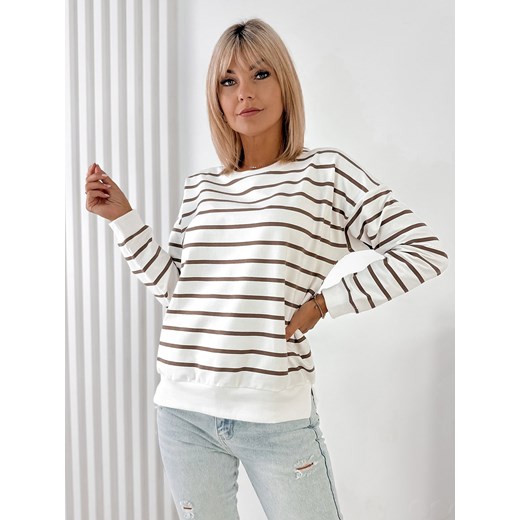bluza alesund brązowa one size ze sklepu UBRA w kategorii Bluzy damskie - zdjęcie 185604070