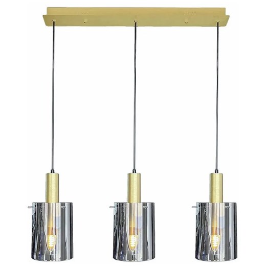 Potrójna lampa wisząca złota - K613-Arneco ze sklepu Edinos.pl w kategorii Dom - zdjęcie 185604242
