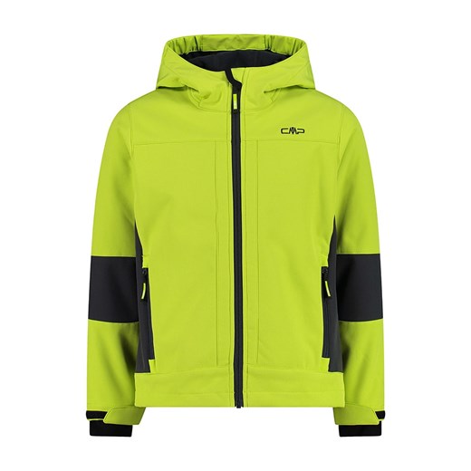 CMP Kurtka softshellowa w kolorze limonkowo-czarnym ze sklepu Limango Polska w kategorii Kurtki chłopięce - zdjęcie 185605261