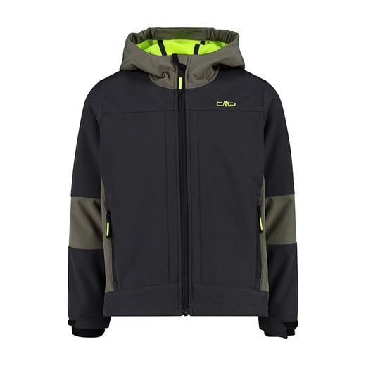 CMP Kurtka softshellowa w kolorze czarno-oliwkowym - id: 17442190 - marki CMP - 185605264 CMP Kurtka softshellowa w kolorze czarno-oliwkowym ze sklepu Limango Polska w kategorii Kurtki chłopięce - zdjęcie 185605264