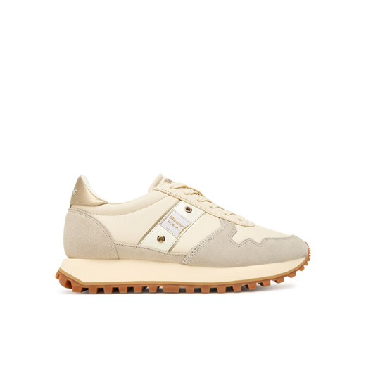Sneakersy Blauer F5MILLEN03/LES Écru ze sklepu eobuwie.pl w kategorii Buty sportowe damskie - zdjęcie 185605304