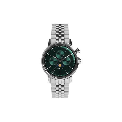 Zegarek Timex Marlin® Moon Phase TW2Y09900 Srebrny ze sklepu eobuwie.pl w kategorii Zegarki - zdjęcie 185605422