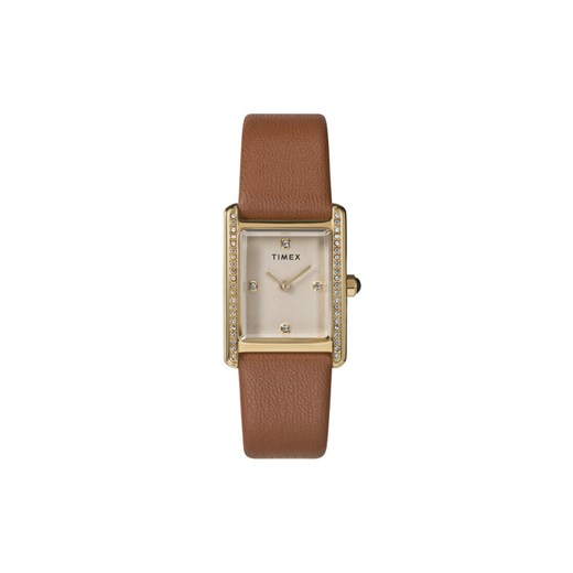 Zegarek Timex Hailey TW2W63900 Brązowy ze sklepu eobuwie.pl w kategorii Zegarki - zdjęcie 185605432