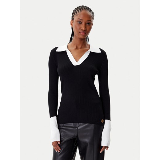 KARL LAGERFELD Sweter A4W18043 Czarny Slim Fit ze sklepu MODIVO w kategorii Swetry damskie - zdjęcie 185606234