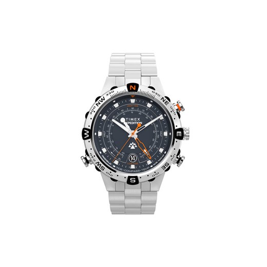 Timex Zegarek Expedition Tide-Temp-Compass TW2Y12900 Srebrny ze sklepu MODIVO w kategorii Zegarki - zdjęcie 185606253