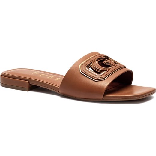 Guess Skórzane klapki LADY HANSIN ze sklepu Gomez Fashion Store w kategorii Klapki damskie - zdjęcie 185607583