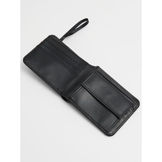 Cropp - Mały czarny portfel - czarny Cropp Uniwersalny Cropp