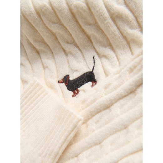 Reserved - Sweter z haftem - kremowy Reserved XL Reserved