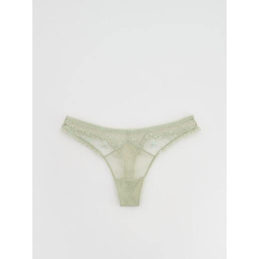 Reserved - Majtki typu stringi - jasnozielony Reserved M Reserved
