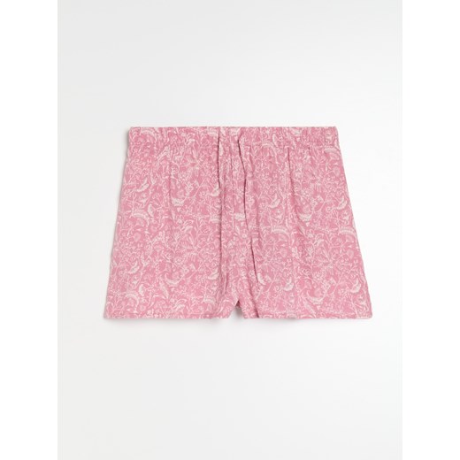 Sinsay - Piżama dwuczęściowa ze wzorkiem - różowy Sinsay XL Sinsay