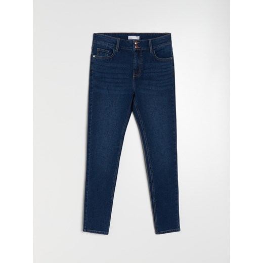 Sinsay - Jeansy skinny - granatowy Sinsay 34 Sinsay