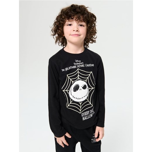 Sinsay - Koszulka z długimi rękawami Nightmare Before Christmas - czarny ze sklepu Sinsay w kategorii T-shirty chłopięce - zdjęcie 185615682