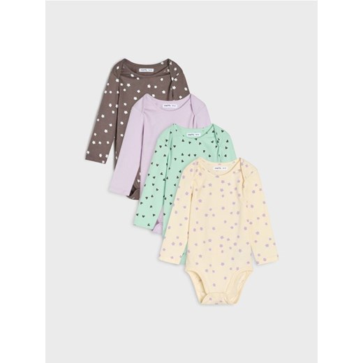 Sinsay - Body 4 pack - kremowy ze sklepu Sinsay w kategorii Body niemowlęce - zdjęcie 185615852