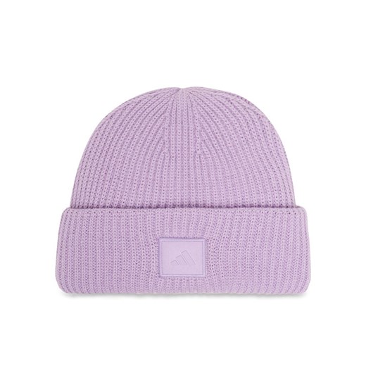 adidas Czapka Wide Cuff JM1543 Fioletowy ze sklepu MODIVO w kategorii Czapki zimowe damskie - zdjęcie 185616292