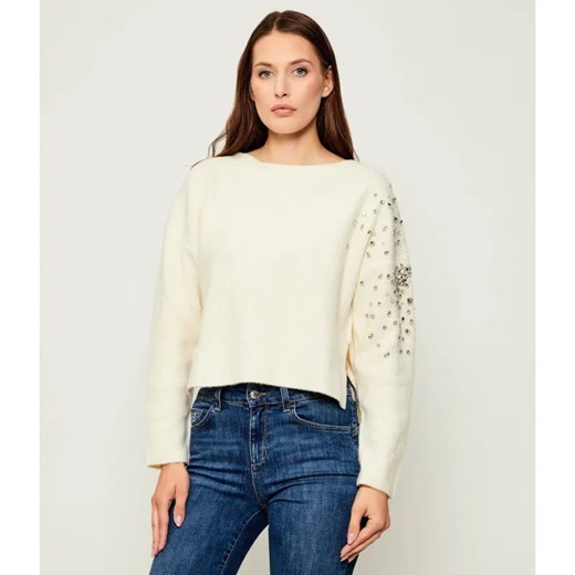 Liu Jo Sweter | Loose fit | z dodatkiem wełny ze sklepu Gomez Fashion Store w kategorii Swetry damskie - zdjęcie 185617682