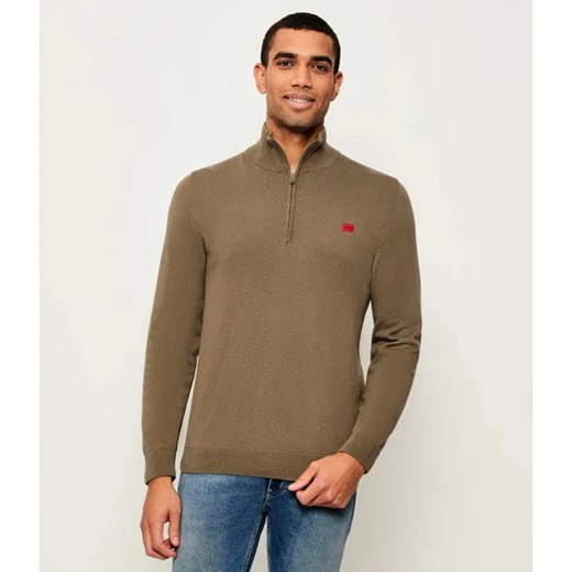 HUGO Sweter San Quintus-C | Regular Fit ze sklepu Gomez Fashion Store w kategorii Swetry męskie - zdjęcie 185617694