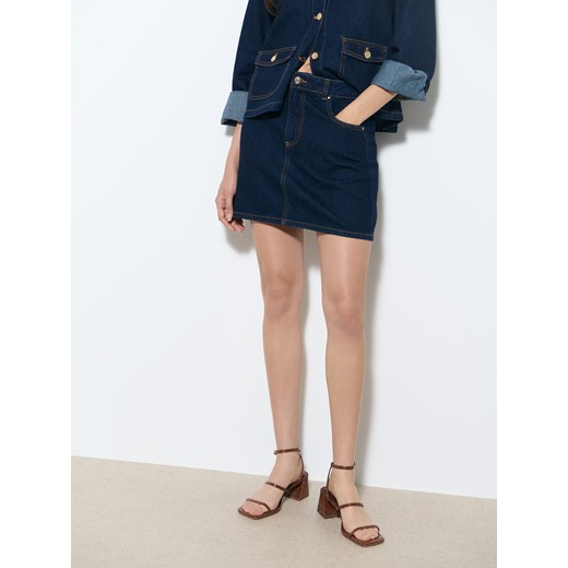Mohito - Jeansowa spódnica mini - granatowy Mohito 40 Mohito
