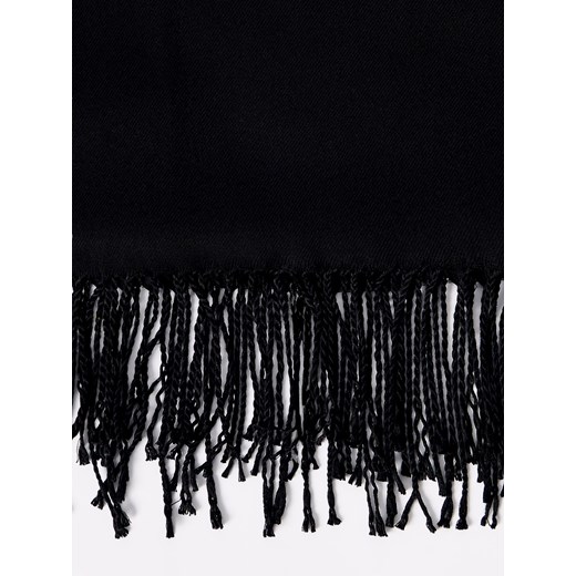Mohito - Czarny szalik z wiskozy - czarny Mohito ONE SIZE Mohito