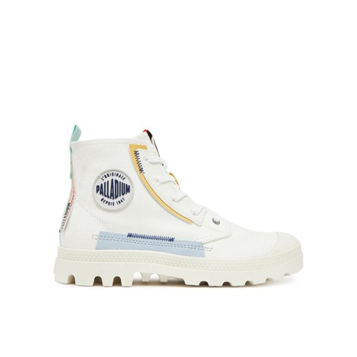 Trapery Palladium Pampa Underlayer 99183-116-M Biały ze sklepu eobuwie.pl w kategorii Workery damskie - zdjęcie 185621561