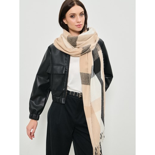 Sinsay - Swetrowa bluzka z krótkim rękawem i kontrastową lamówką z wiskozą - Sinsay S Sinsay