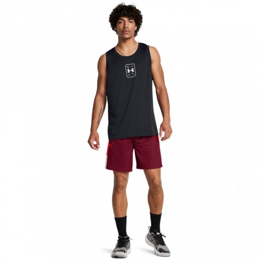 Męskie spodenki do koszykówki Under Armour UA Zone 7\" Short - czerwone ze sklepu Sportstylestory.com w kategorii Spodenki męskie - zdjęcie 185625364
