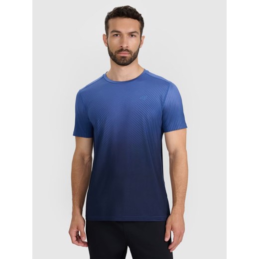 Męska koszulka treningowa 4F 4FRAW25TFTSM2081 - granatowa ze sklepu Sportstylestory.com w kategorii T-shirty męskie - zdjęcie 185625520