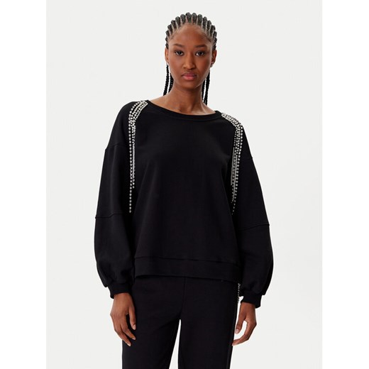 TWINSET Bluza 252LI2MCC Czarny Regular Fit ze sklepu MODIVO w kategorii Bluzy damskie - zdjęcie 185625654