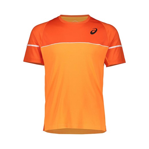 asics Koszulka funkcyjna w kolorze pomarańczowym ze sklepu Limango Polska w kategorii T-shirty męskie - zdjęcie 185626500