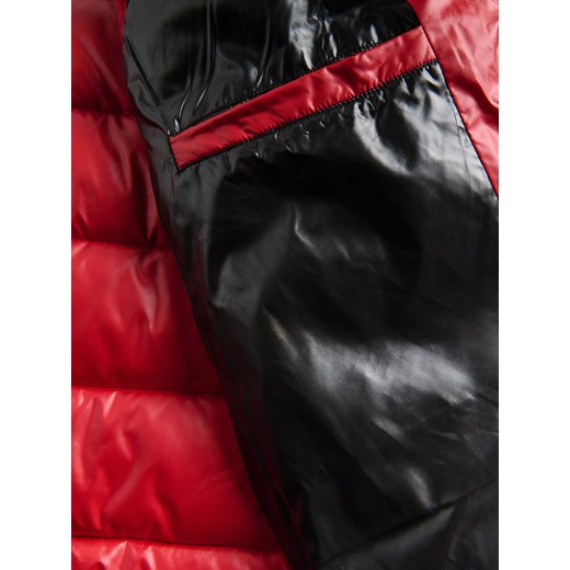Reserved - Pikowana kamizelka ze stójką - czerwony Reserved S Reserved