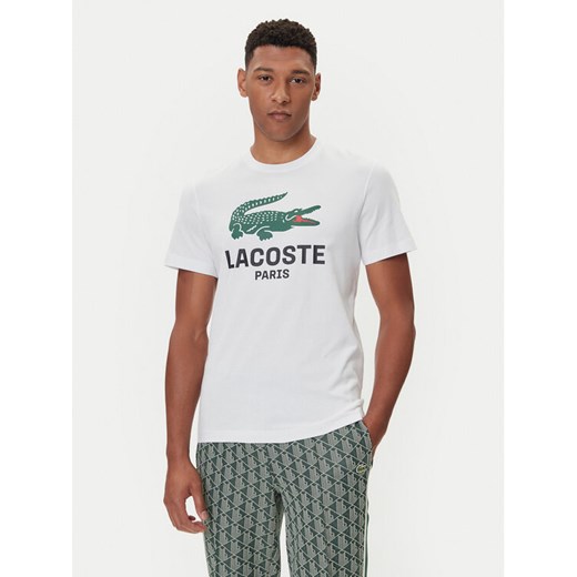 Lacoste T-Shirt TH5634 Biały Regular Fit ze sklepu MODIVO w kategorii T-shirty męskie - zdjęcie 185627373